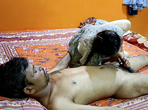 Indian Couple's Intimate Evening Filled With Romance